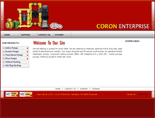 Tablet Screenshot of coronpumps.com